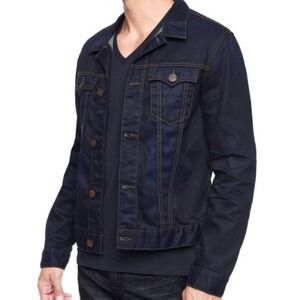 True Religion Denim Trucker Jacket Indigo Blue Size Small